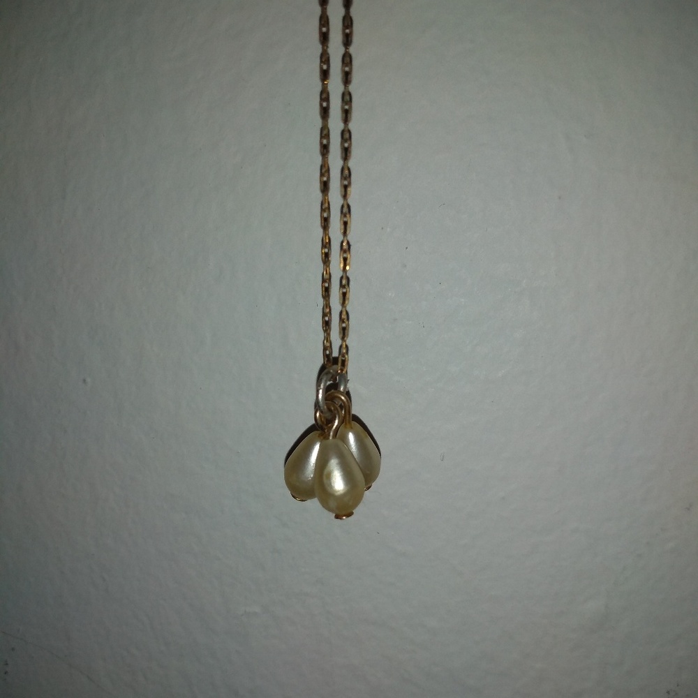 Very old GF chain and triple pearl pendant